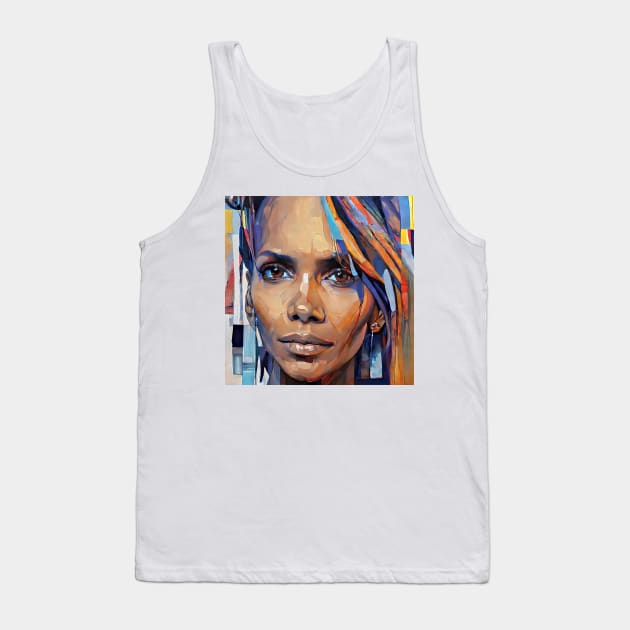 Halle`s colorful hair Tank Top by bogfl